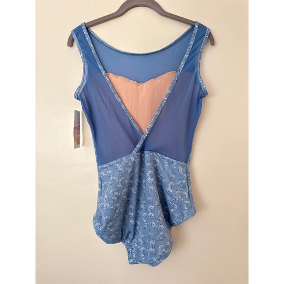 NWT BalTogs Lily of the Valley Sweetheart Tank Leotard L - Picture 5 of 7